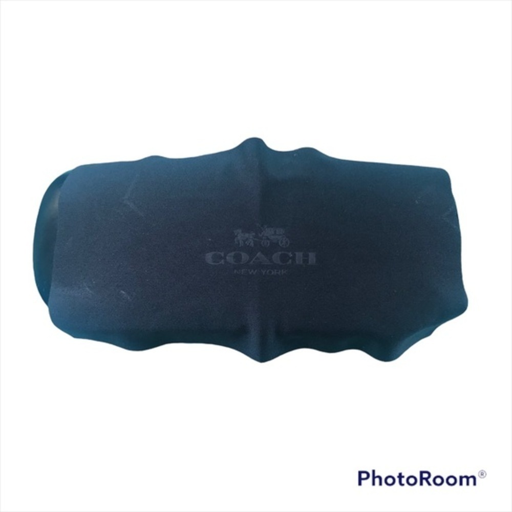 Coach black eyeglasses case with cleaning cloth - Picture 3 of 5